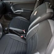 روکش چرم مشکی و طوسی تیبا 2