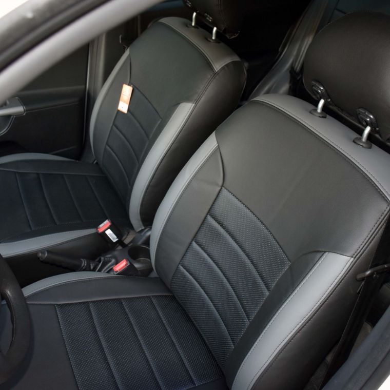 روکش چرم مشکی و مارون تیبا 2