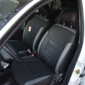 روکش چرم مشکی و طوسی تیبا 2