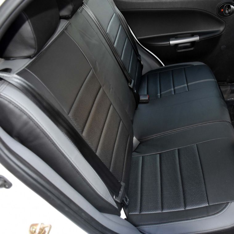 روکش چرم مشکی و مارون تیبا 2