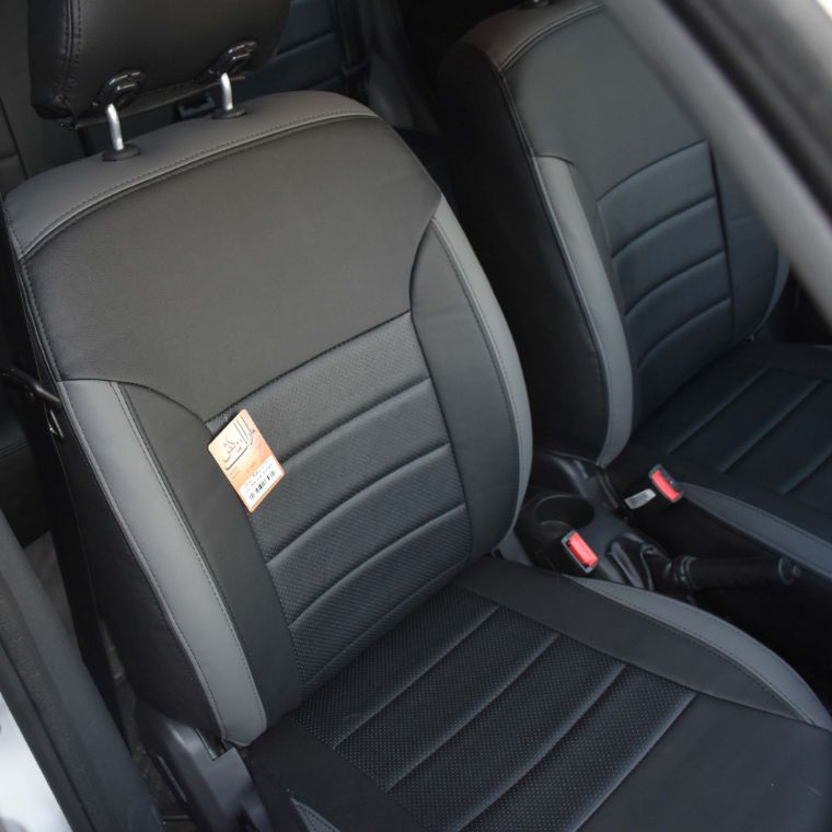 روکش چرم مشکی و مارون تیبا 2