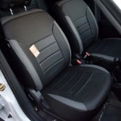 روکش چرم مشکی و طوسی تیبا 2