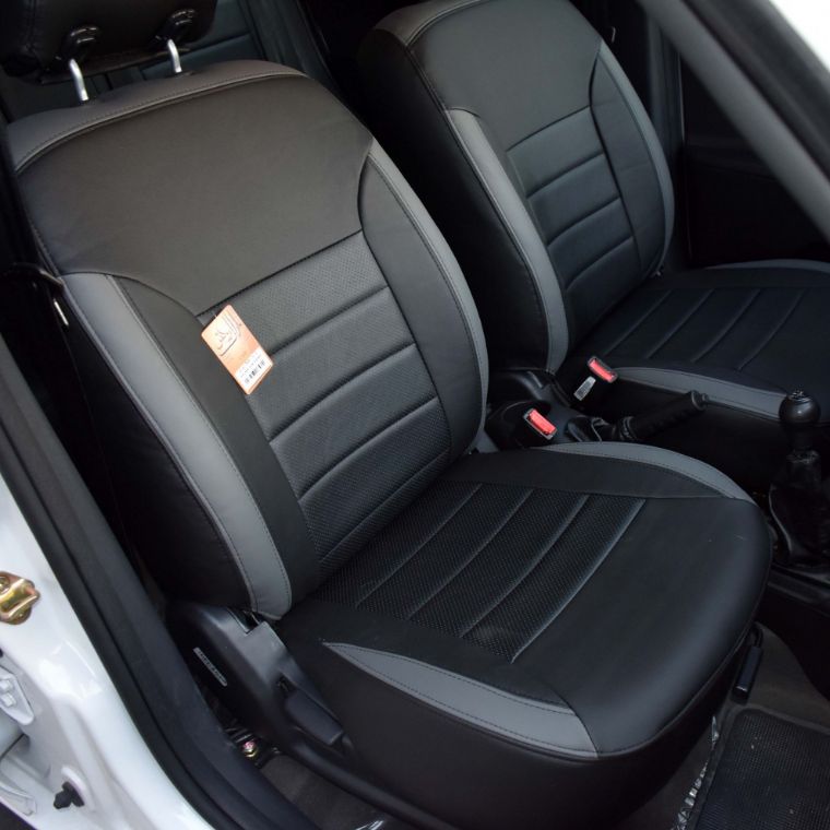 روکش چرم مشکی و مارون تیبا 2