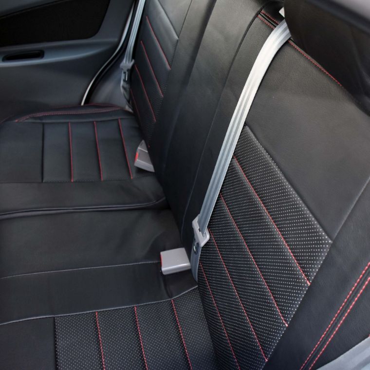 روکش چرم مشکی و مارون تیبا 2