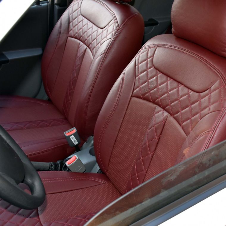 روکش چرم زرشکی پراید 111