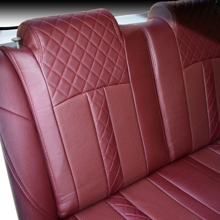 روکش چرم زرشکی پراید 111