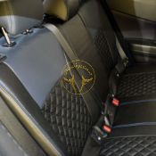 روکش صندلی چرم مشکی آبی CHR