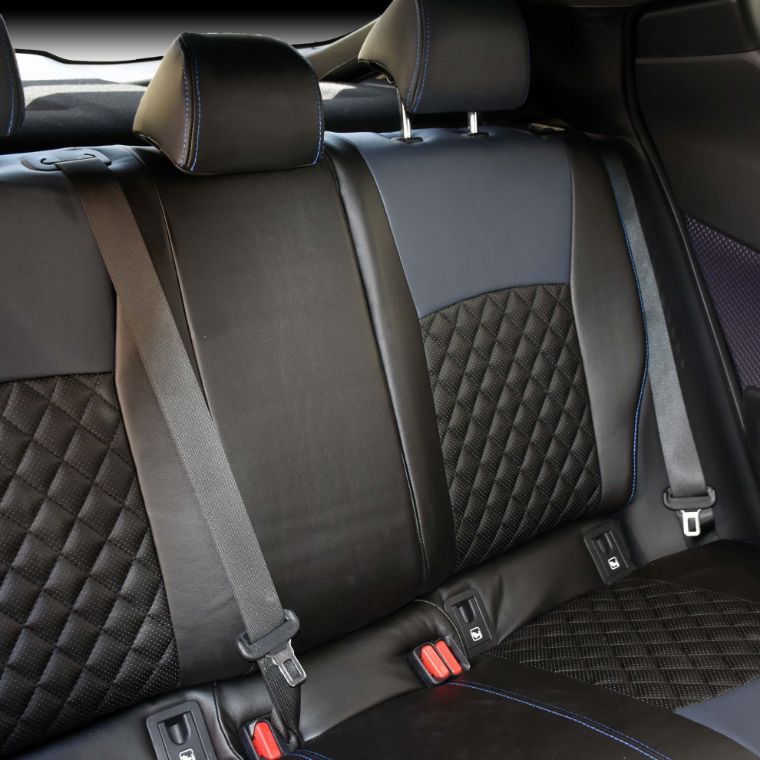 روکش صندلی چرم مشکی آبی CHR