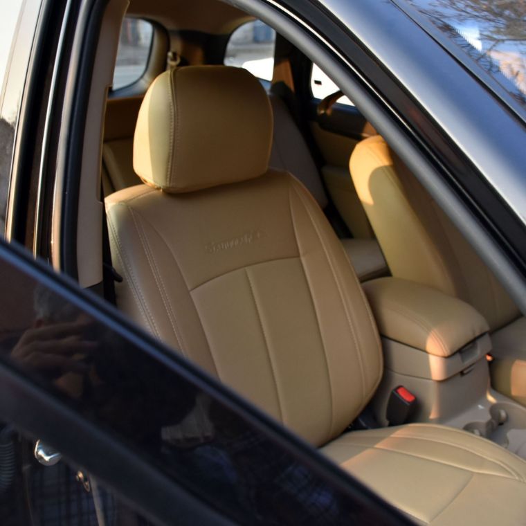 روکش صندلی چرم مشکی سانتافه 2012 - 2007