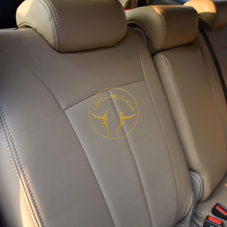 روکش صندلی چرم مشکی سانتافه 2012 - 2007