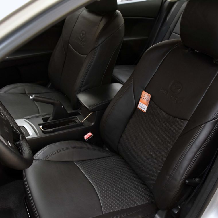 روکش چرم مشکی مزدا 3 نیو