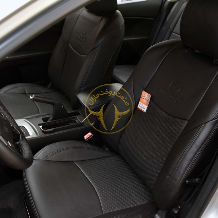 روکش چرم مشکی مزدا 3 نیو
