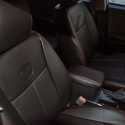 روکش صندلی چرم مشکی دوخت قرمز زد 300 Z