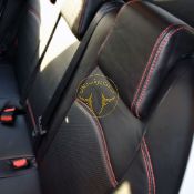 روکش صندلی چرم مشکی دوخت قرمز 2008