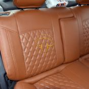 روکش صندلی چرم مارون گلدوزی زانتیا