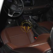 روکش چرم قهوه ای مشکی تیگو 7