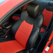 روکش چرم مشکی قرمز جنسیس کوپه