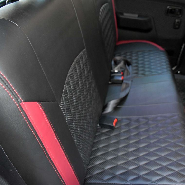 روکش چرم مشکی نوار قرمز پیکاپ ریچ