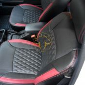 روکش چرم مشکی نوار قرمز پیکاپ ریچ