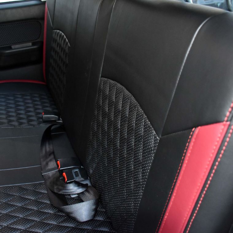 روکش چرم مشکی نوار قرمز پیکاپ ریچ