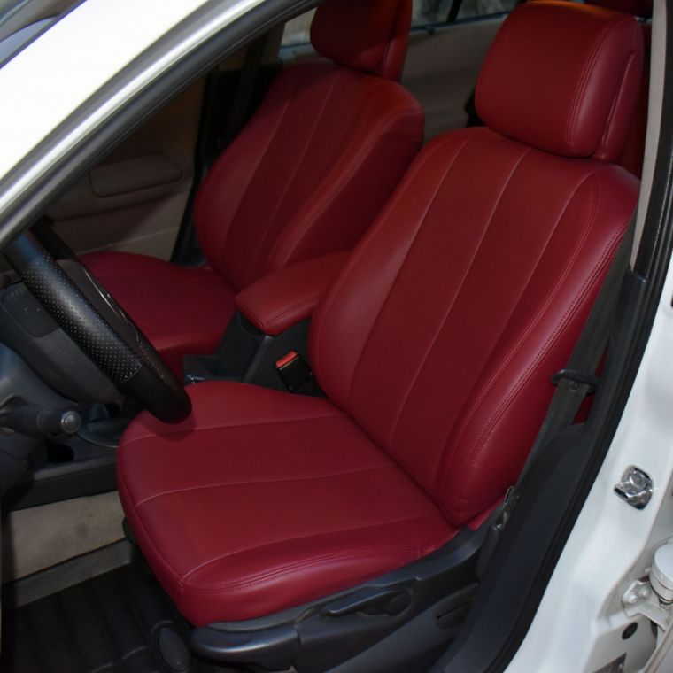 روکش چرم قرمز لکسوسی مگان 2000