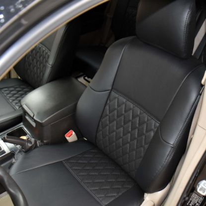 روکش چرم مشکی پرادو 2015 -2010 4درب