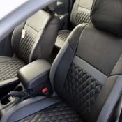 روکش چرم مشکی طوسی فوتون