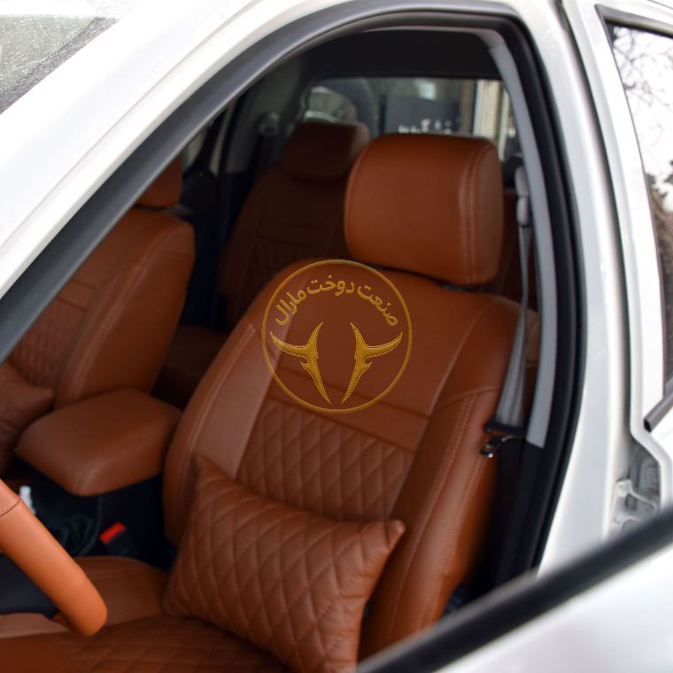 روکش چرم مارون گلدوزی فوتون