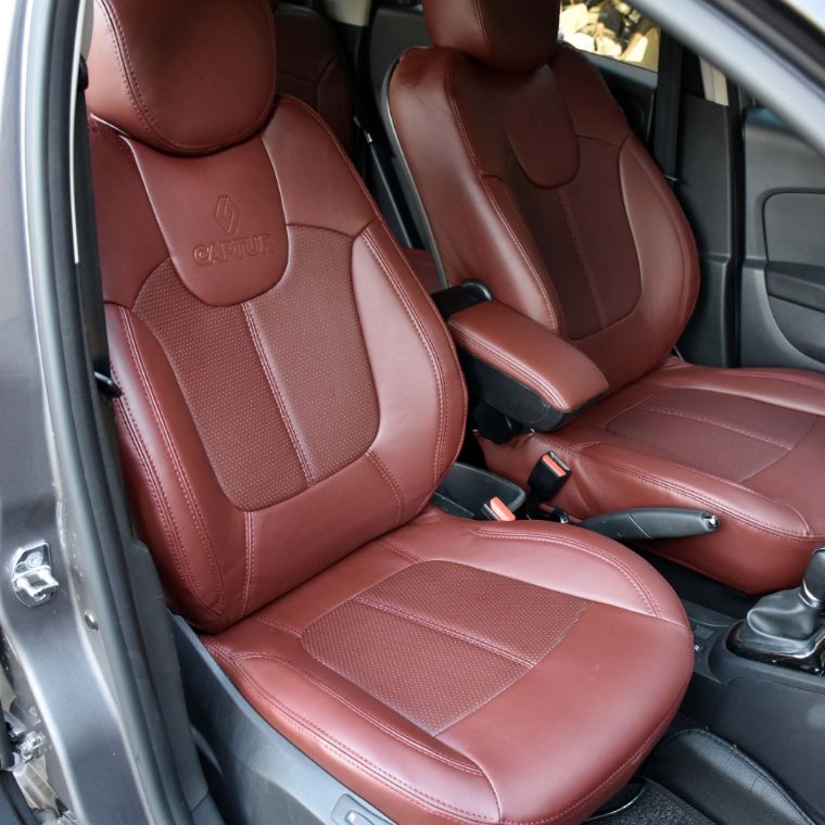 روکش چرم زرشکی رنو کپچر