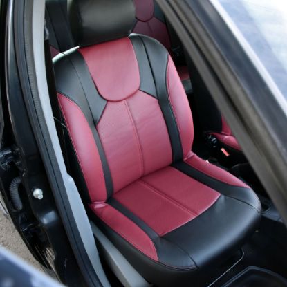 روکش چرم مشکی قرمز ال 90