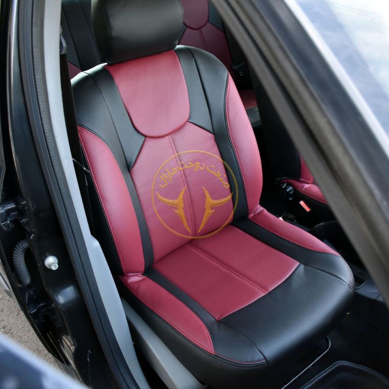 روکش چرم مشکی قرمز ال 90