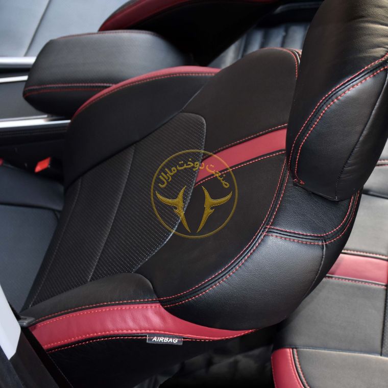 روکش چرم مشکی قرمز ایکس X55