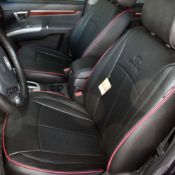 روکش صندلی چرم مشکی سانتافه 2012 - 2007