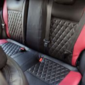 روکش صندلی چرم مشکی و قرمز جوک