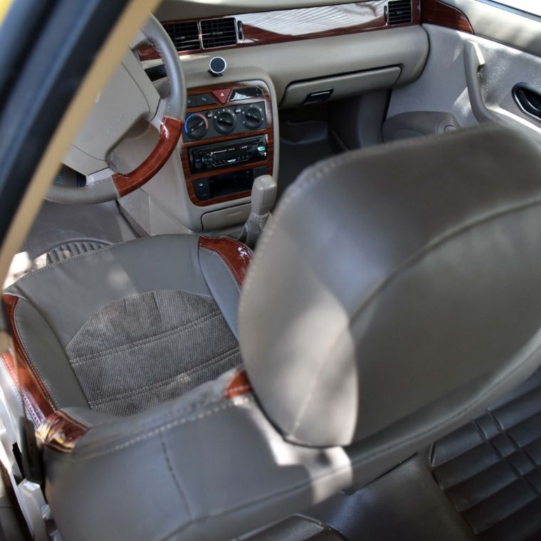 روکش چرم مشکی قرمز سمند جدید