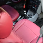 روکش چرم قرمز لکسوسی پراید 111