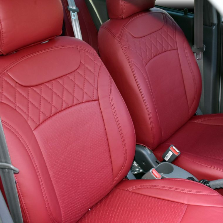 روکش چرم زرشکی پراید 111