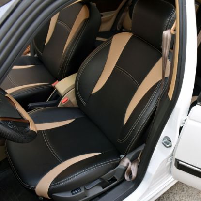 روکش چرم مشکی نوار کرم پرشیا جدید 2021