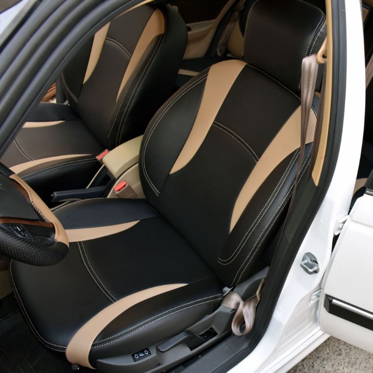 روکش چرم مشکی نوار کرم پرشیا جدید 2021