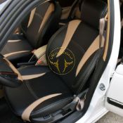 روکش چرم مشکی نوار کرم پرشیا جدید 2021