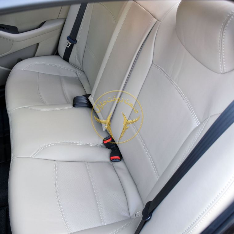 روکش صندلی چرم مشکی اپتیما