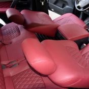 روکش صندلی چرم قرمز لکسوسی لندکروز