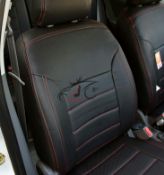 روکش کوییک چرم مشکی دوخت قرمز 