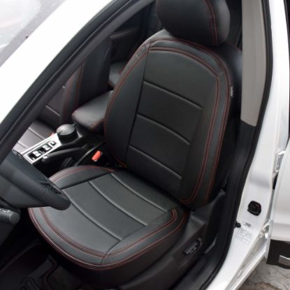 روکش صندلی چرم مشکی دوخت قرمز هایما S5