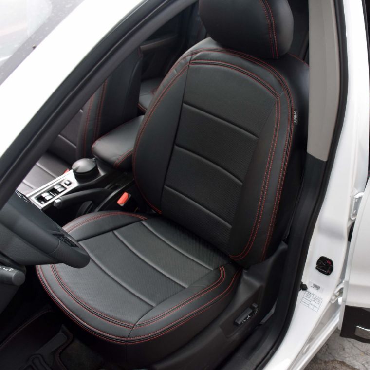 روکش صندلی چرم مشکی دوخت قرمز هایما S5