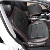 روکش صندلی چرم مشکی دوخت قرمز هایما S5