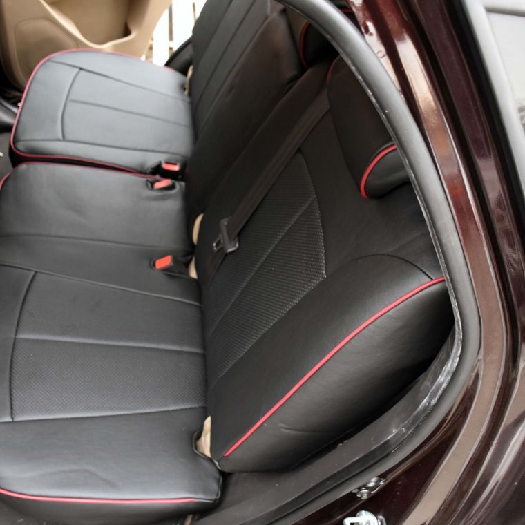 روکش صندلی چرم مشکی سانتافه 2012 - 2007