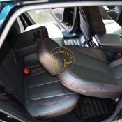 روکش صندلی چرم مشکی لاماری