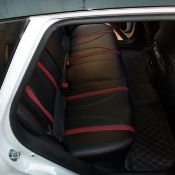 روکش چرم مشکی نوار زرشکی فونیکس FX چرم مارال