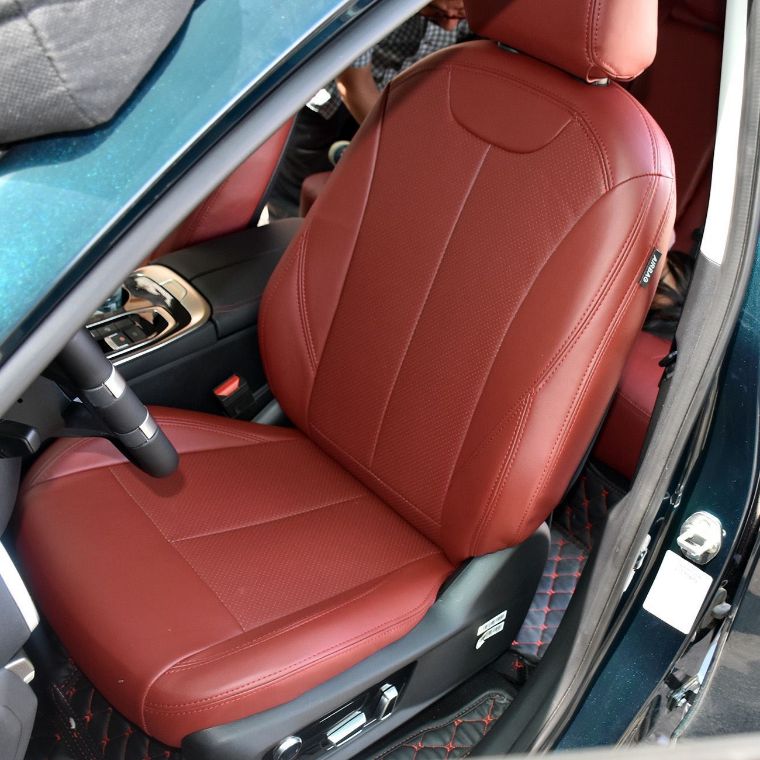 روکش چرم زرشکی لاماری چرم مارال